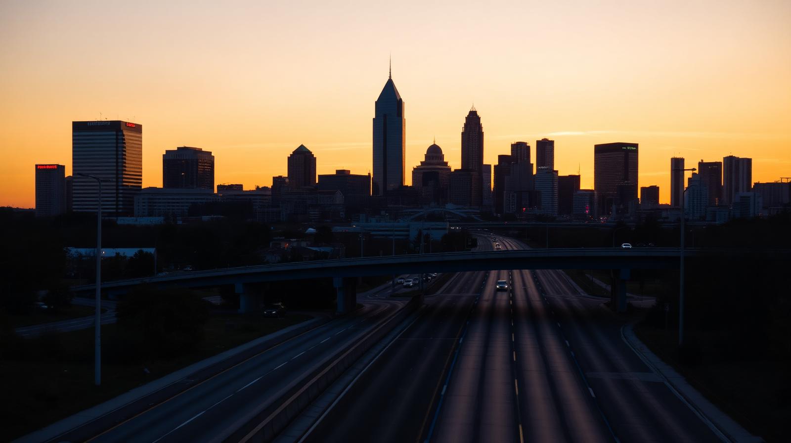 Atlanta, Georgia skyline at dusk